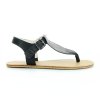 women's black barefoot sandals