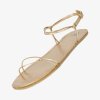 golden summer sandals