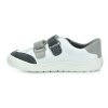 White and gray all-season barefoot sneakers Jonap - Little Shoes