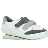 White and gray all-season barefoot sneakers Jonap - Little Shoes
