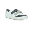 White and gray all-season barefoot sneakers Jonap - Little Shoes