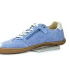 Blue leather barefoot low sneakers Koel for adults - Little Shoes