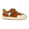 Brown barefoot leather sneakers Bisgaard - Little Shoes