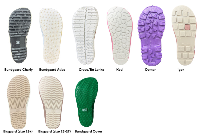 Vergleich-von-Sohlenformen-Gummistiefel