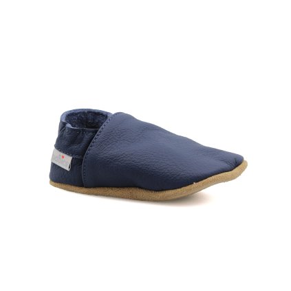 baBice Plain Navy Hausschuhe