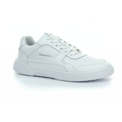 weiße Lederturnschuhe