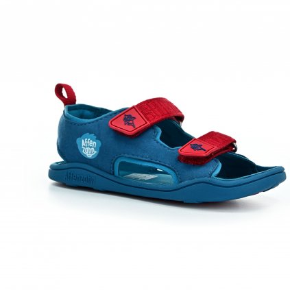 blaue sommersandalen