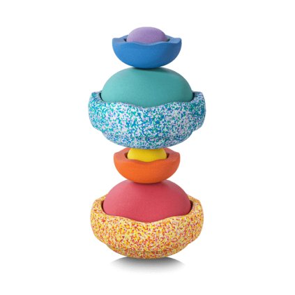 Klassisches Stapelstein Summer Rainbow Set