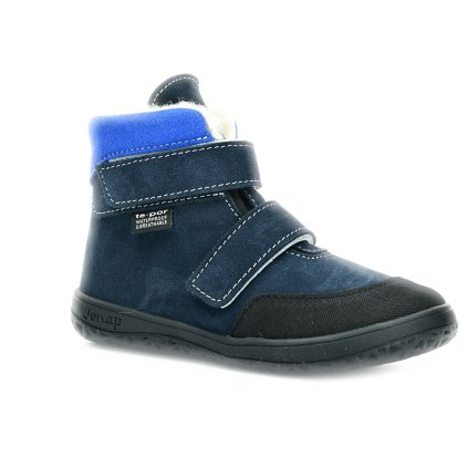 Jonap Jerry zima tmavě modrá vlna slim zimní barefoot boty (EU Größe 23, Innenschuhlänge 146, Innenschuhbreite 63)