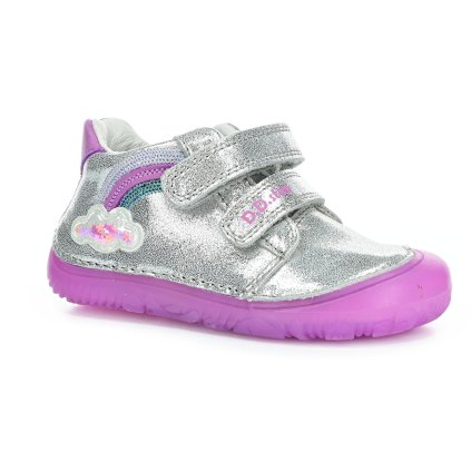 D.D.Step S073-51424 Silver celoroční kotníkové barefoot boty (EU Größe 20, Innenschuhlänge 130, Innenschuhbreite 60)