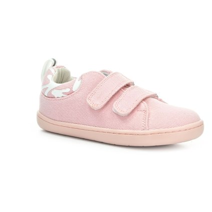 Hopfrög Kids Smart Walker Recycled Canvas Eco Pink barefoot tenisky (EU Größe 24, Innenschuhlänge 156, Innenschuhbreite 67)