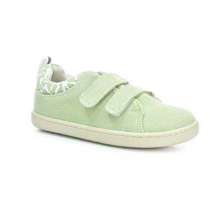 Hopfrög Kids Smart Walker Recycled Canvas Eco Sea Green barefoot tenisky (EU Größe 24, Innenschuhlänge 156, Innenschuhbreite 67)