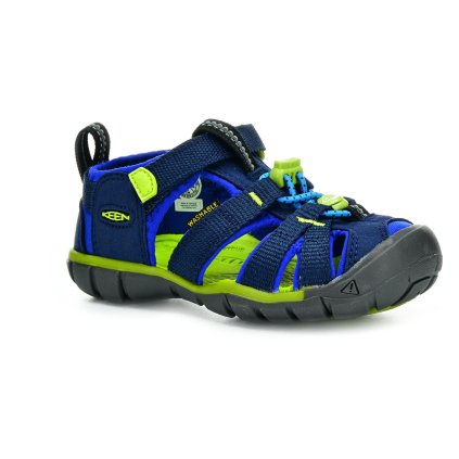 blaue Sandalen