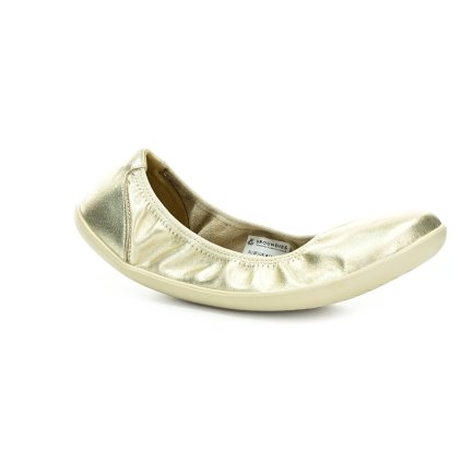 Groundies Lily 3.0 Champagne Metalic dámské barefoot baleríny (EU Größe 37, Innenschuhlänge 240, Innenschuhbreite 89)
