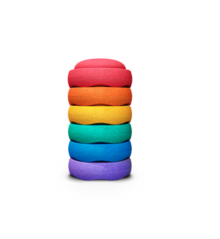 Stapelstein Bunt ​​Stapelstein Mini Rainbow Classic, 6 Stk.