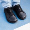 Barfuß-Sneaker Barebarics Zoom komplett aus schwarzem Leder 47121 Größe groß V 1