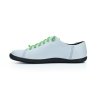 graue Low-Top-Sneaker aus Leder