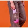 Trinkflasche mit Strohhalm 600 ml – Zuckerpflaume – kleine Schuhe