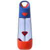 Trinkflasche mit Strohhalm 600 ml – Superman – kleine Schuhe
