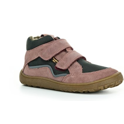 Froddo G3110254-6W Grey/Pink zimní barefoot boty (Rozmiar 23, Wewnętrzna długość buta 150, Wewnętrzna szerokość buta 62)