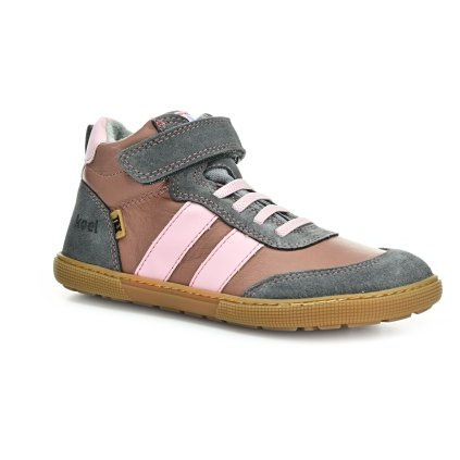 Koel4kids Devo Tex Print Merin Pink zimní barefoot boty (Rozmiar 28, Wewnętrzna długość buta 180, Wewnętrzna szerokość buta 71)