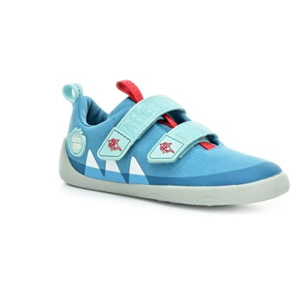 Affenzahn Sneaker Cotton Happy Shark barefoot tenisky (Rozmiar 21, Wewnętrzna długość buta 138, Wewnętrzna szerokość buta 56)