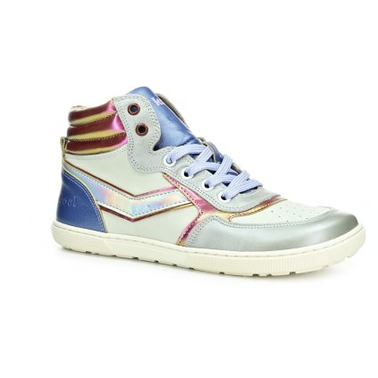 Koel Danish Matalic Silver celoroční kotníkové barefoot boty (Rozmiar 28, Wewnętrzna długość buta 180, Wewnętrzna szerokość buta 70)