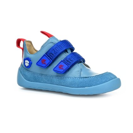 Affenzahn Sneaker Leather Buddy Shark celoroční kotníkové barefoot boty (Rozmiar 22, Wewnętrzna długość buta 145, Wewnętrzna szerokość buta 58)
