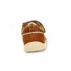 Brązowe skórzane trampki barefoot Bisgaard - Little Shoes
