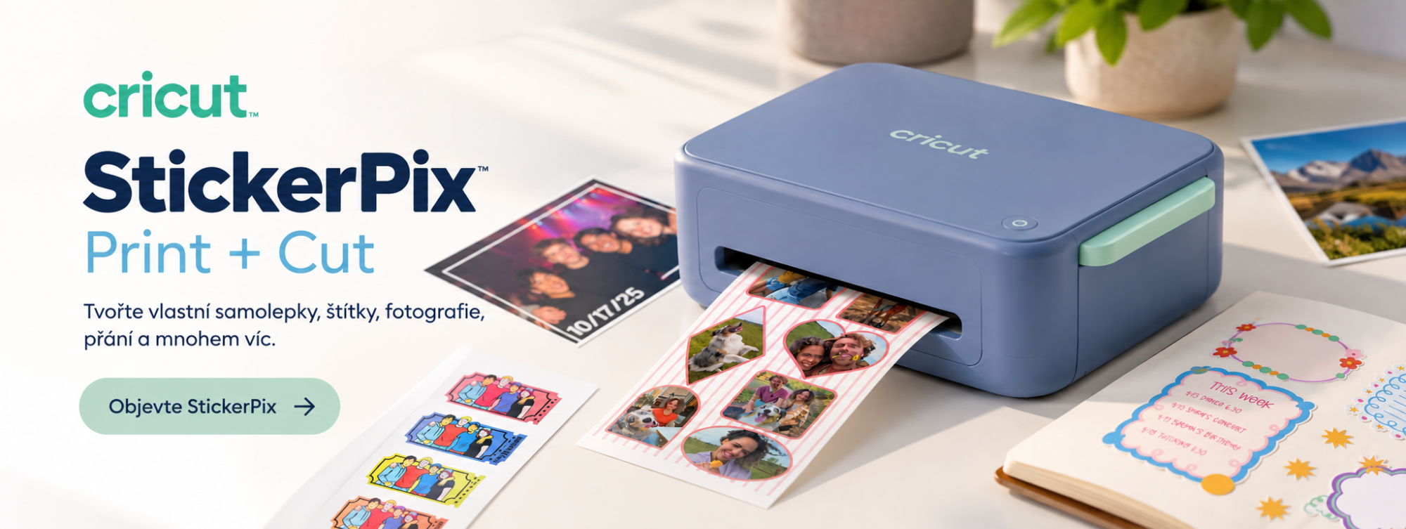 Revoluce v domácí tvorbě: Seznamte se s novými stroji Cricut StickerPix™
