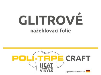 GLITROVÉ nažehlovací folie POLI-TAPE CRAFT