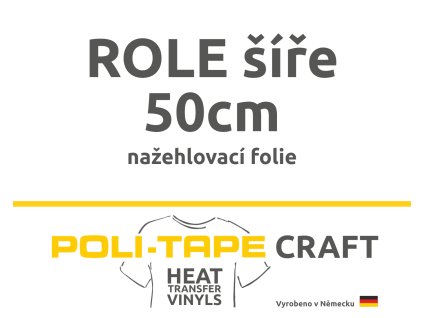 Nažehlovací folie POLI-FLEX Turbo šíře 50cm, 4901 a 4902
