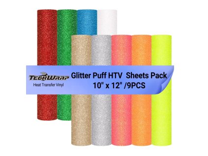 puff glitter 9pcs