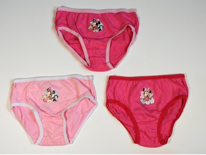 Nohavičky Minnie (3ks) - ružové (Farba ružové, Veľkosť 122/128)