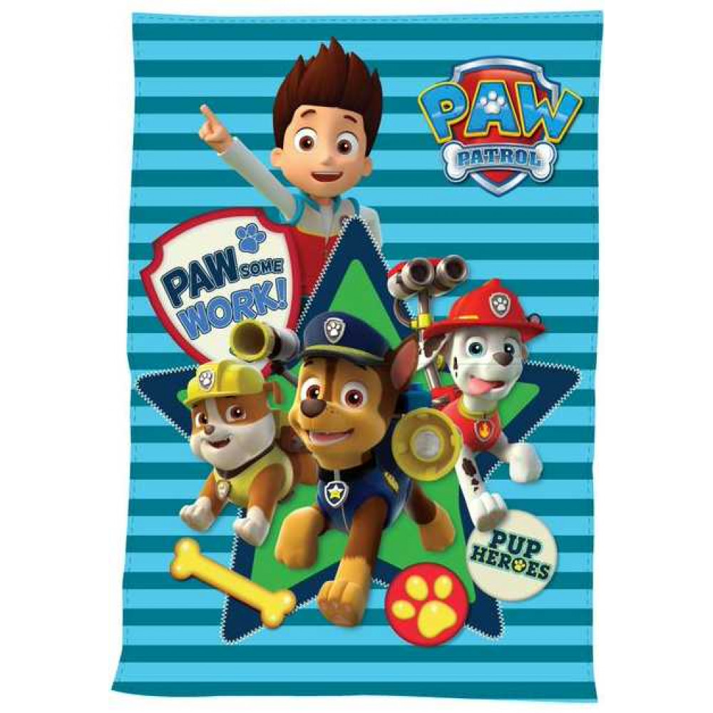 Setino Detská flísová deka Paw Patrol modrá