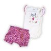 2-dielna detská súprava, body so šortkami Girl - fuchsie (Farba fuchsie, Veľkosť 80)