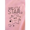 Bavlnený overal Baby Little Star - ružový (Farba ružový, Veľkosť 56)