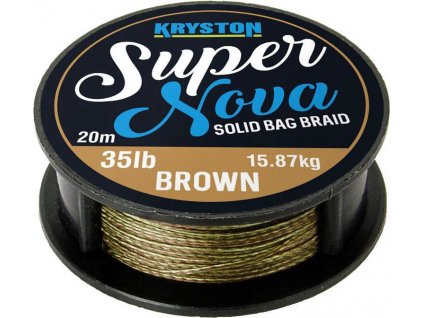 Kryston pletené šňůrky - Super Nova solid braid (Nosnost 15 lb, Návin 20 m, Barva Písková)