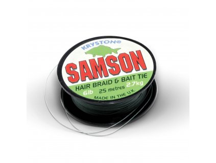 Kryston pletené šňůrky - Samson Green 6lb 25m + Sleva 10% za registraci