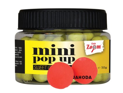 Carp Zoom Mini Pop Up Boilies - 50 g/10 mm/Jahoda + Sleva 10% za registraci
