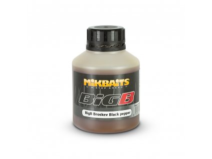 Mikbaits BiG booster (Příchuť BigB Broskev Black pepper, Objem 250 ml)