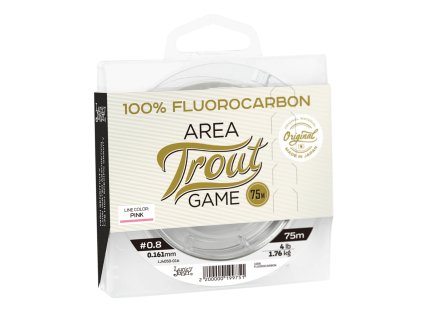 Lucky John fluorocarbon Area Trout Game Pink Line 75m 0,161mm 1,76kg