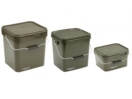 Trakker Products Kbelík - Olive Square Container + Sleva 10% za registraci