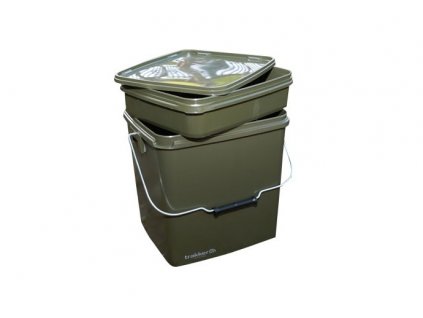 Trakker Products Kbelík – Olive Square Container 13L + Sleva 10% za registraci