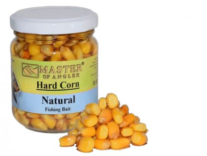 Master of Angler Kukuřice Hard Corn Bait - 212 ml/Karamel