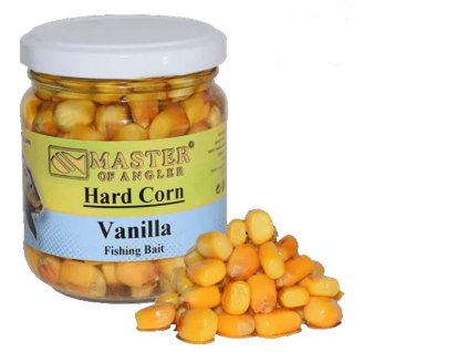 Master of Angler Kukuřice Hard Corn Bait - 212 ml/Vanilka