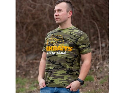 Mikbaits oblečení - Tričko camou (Velikost L)