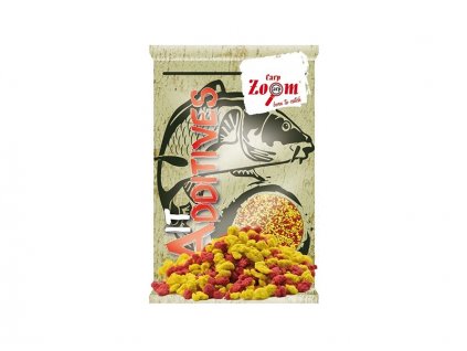 Carp Zoom Bait Additive Crumbs (anglická vločka) - 800 g/žlutá, červená + Sleva 10% za registraci