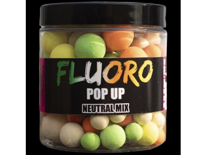 LK Baits Pop Up Fluoro Boilies Neutral mix 10-18mm