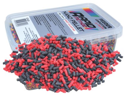 Carp Zoom Rapid Method Nano Pellets - 300 g/1,5 mm/Jahoda - Halibut + Sleva 10% za registraci